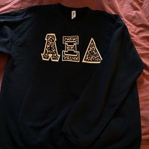 Cheetah Alpha Xi Delta Crewneck